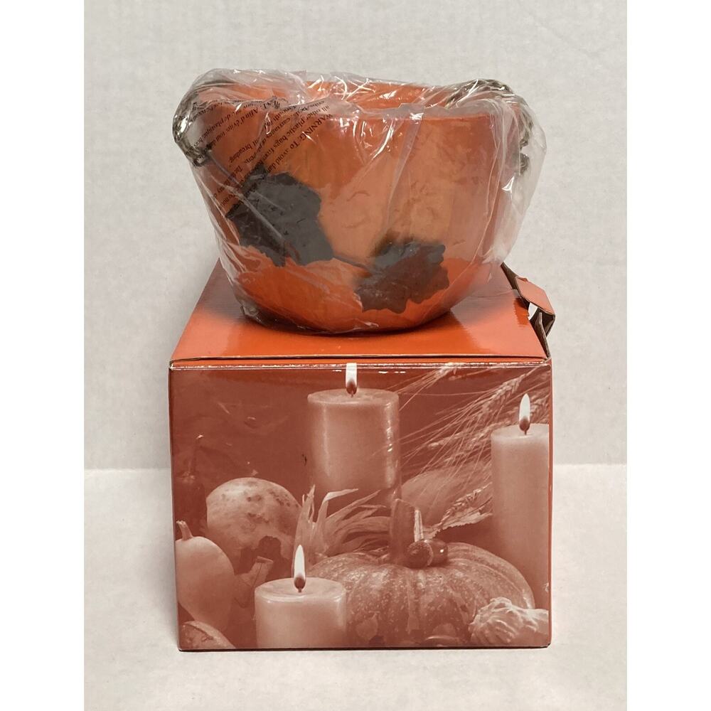 Avon 2004 Home Fragrance Collection Spiced Pumpkin Bowl Fall Thanksgiving Decor